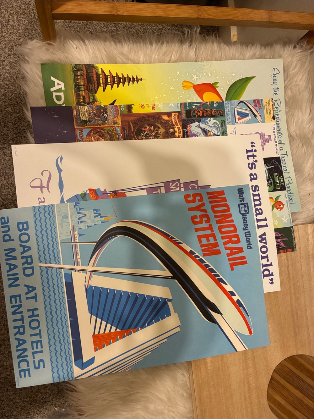 Attraction Poster Art Posters of Vintage Walt Disney World Attractions set of 4